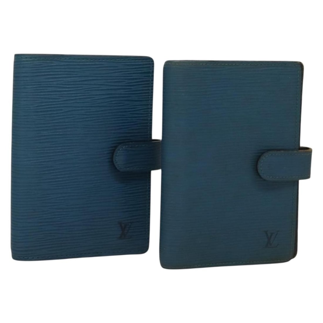 LOUIS VUITTON Epi Leather Blue Day Planner Cover R20055 Authenticated: LOUIS VUITTON Epi Leather Blue Day Planner Cover R20055 Authenticated Presenting a stylish LOUIS VUITTON Epi Agenda PM Day Planner Cover, crafted from premium Epi Leather in a striking blue hue. With