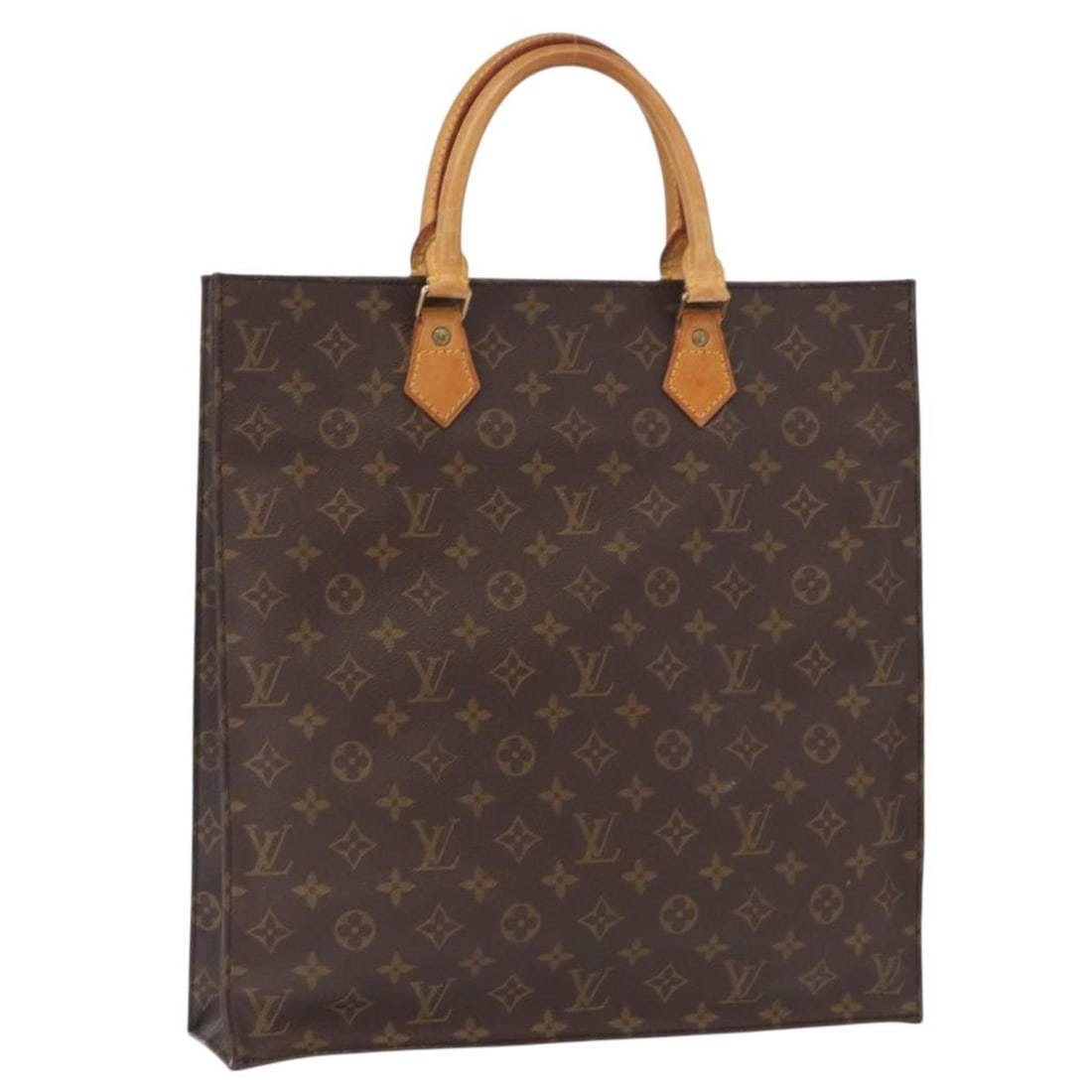 Louis Vuitton Sac Plat Monogram Canvas Handbag M51140 France (1 of 18)
