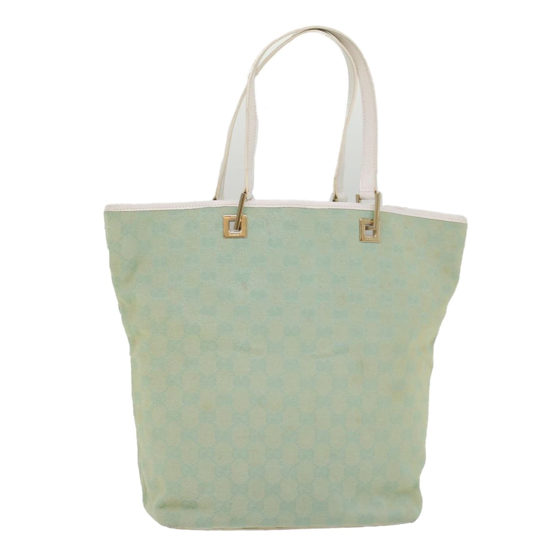 GUCCI Light Blue GG Canvas Tote Bag 002 1098 Authentic Italy: GUCCI Light Blue GG Canvas Tote Bag 002 1098 Authentic Italy This authentic GUCCI GG Canvas Tote Bag features a stylish light blue exterior, making it a chic accessory for any occasion. Crafted from d