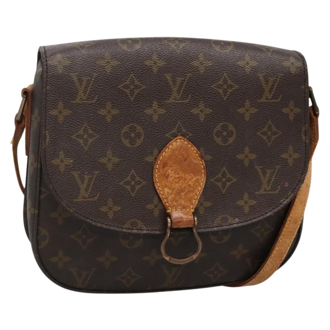 LOUIS VUITTON Monogram Saint Cloud GM Shoulder Bag M51242 France: LOUIS VUITTON Monogram Saint Cloud GM Shoulder Bag M51242 France The LOUIS VUITTON Monogram Saint Cloud GM Shoulder Bag M51242 is a stylish and iconic accessory crafted from durable Monogram Canvas. T