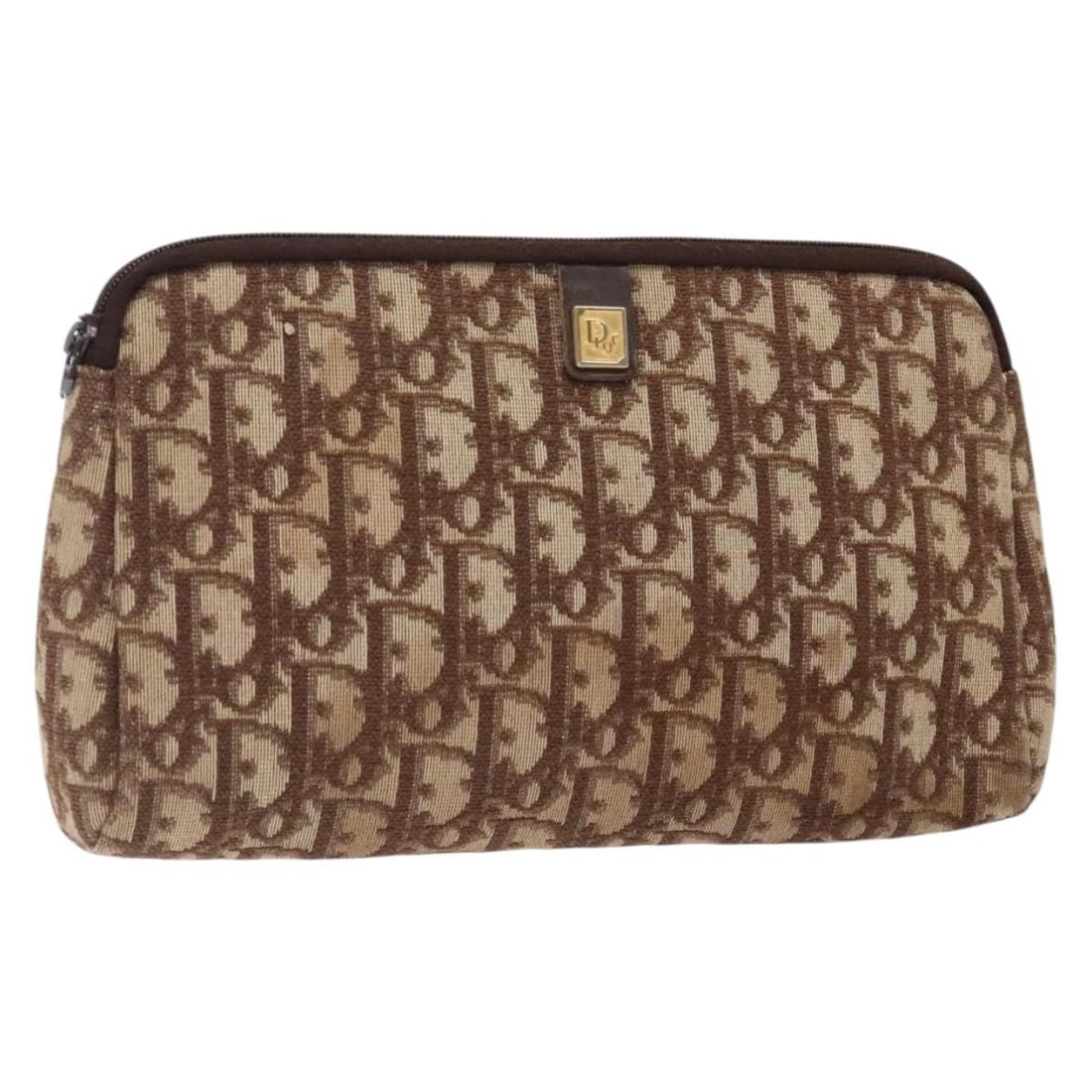 Brown Trotter Canvas Christian Dior Clutch Bag France: Brown Trotter Canvas Christian Dior Clutch Bag France This Christian Dior clutch bag features the iconic Trotter canvas in brown. Crafted in France, it is designed as a compact clutch with approximate