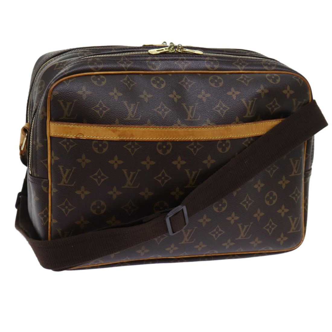 LOUIS VUITTON Monogram Reporter GM Shoulder Bag M45252 Made in France: LOUIS VUITTON Monogram Reporter GM Shoulder Bag M45252 Made in France Experience the timeless elegance of the LOUIS VUITTON Monogram Reporter GM Shoulder Bag, a perfect blend of style and functionalit