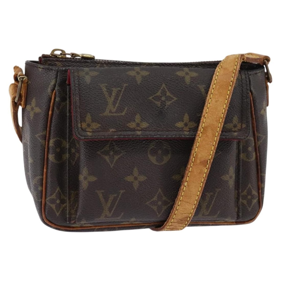 Louis Vuitton Monogram Viva Cite PM Shoulder Bag M51165 Authentic: Louis Vuitton Monogram Viva Cite PM Shoulder Bag M51165 Authentic Experience timeless elegance with the LOUIS VUITTON Monogram Viva Cite PM Shoulder Bag. This stylish shoulder bag is crafted from dura