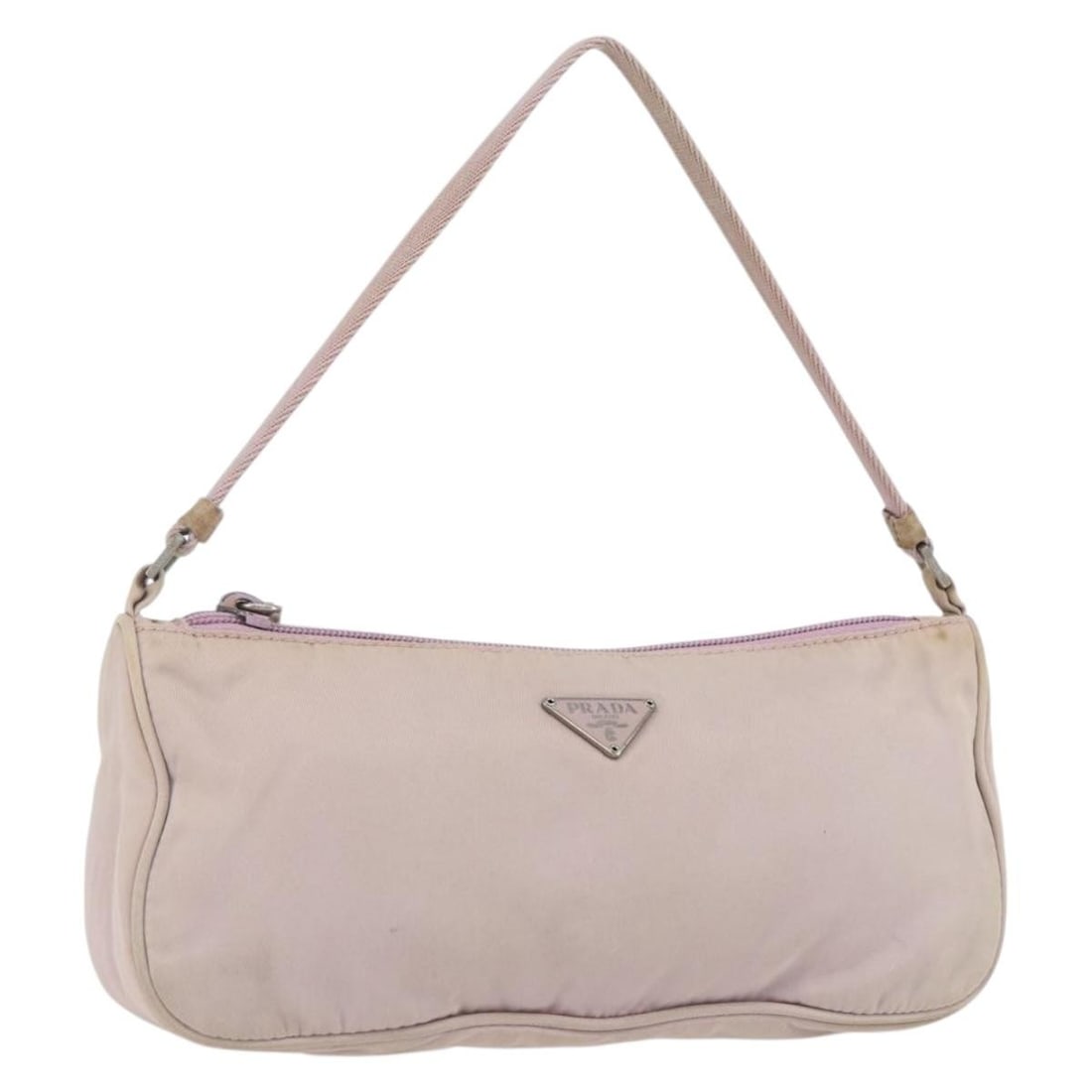 Prada Pink Nylon Accessory Pouch with Silver Tone Details (1 of 18)
