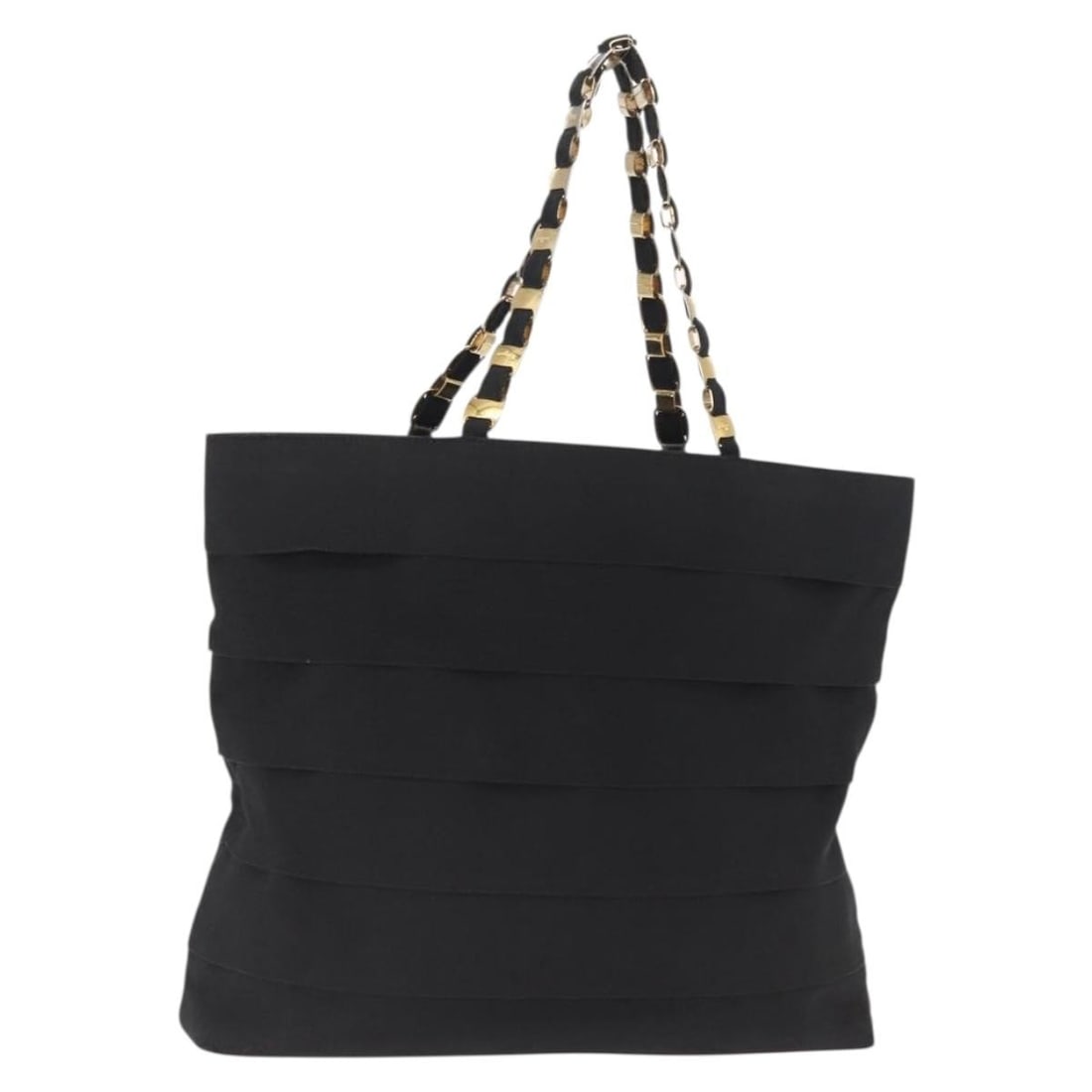 Salvatore Ferragamo Vala Black Canvas Tote Bag with Gold Accents Italy: Salvatore Ferragamo Vala Black Canvas Tote Bag with Gold Accents Italy This Salvatore Ferragamo Vala tote bag features a black and gold color scheme and is crafted from canvas. The tote includes dual