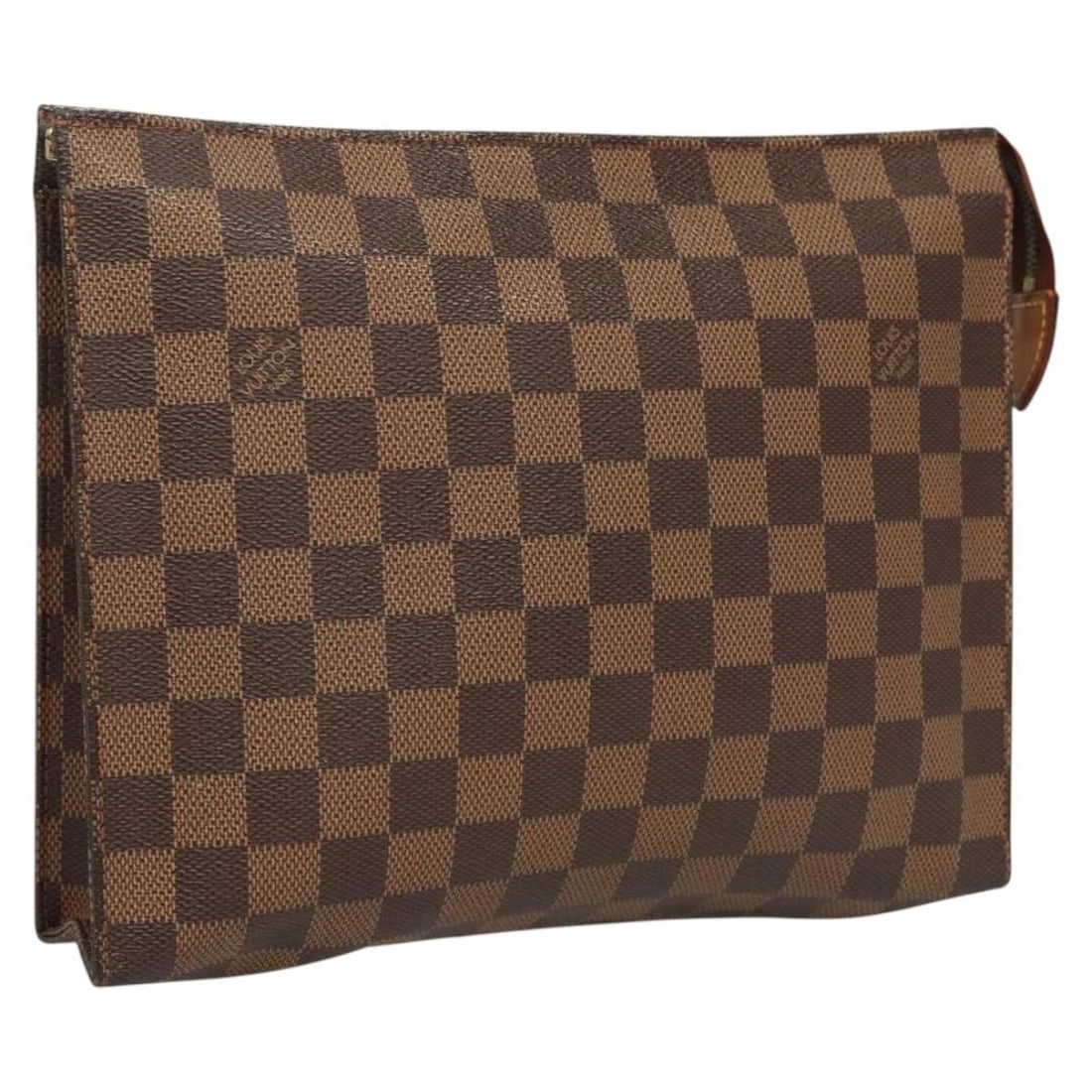 LOUIS VUITTON Damier Ebene Posh Toilette 26 Pouch N47543 Auth France (1 of 18)