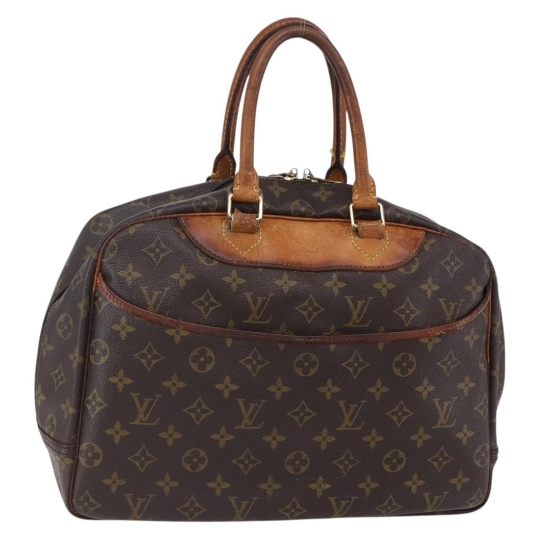 LOUIS VUITTON Monogram Deauville Hand Bag M47270 Authenticated (1 of 18)