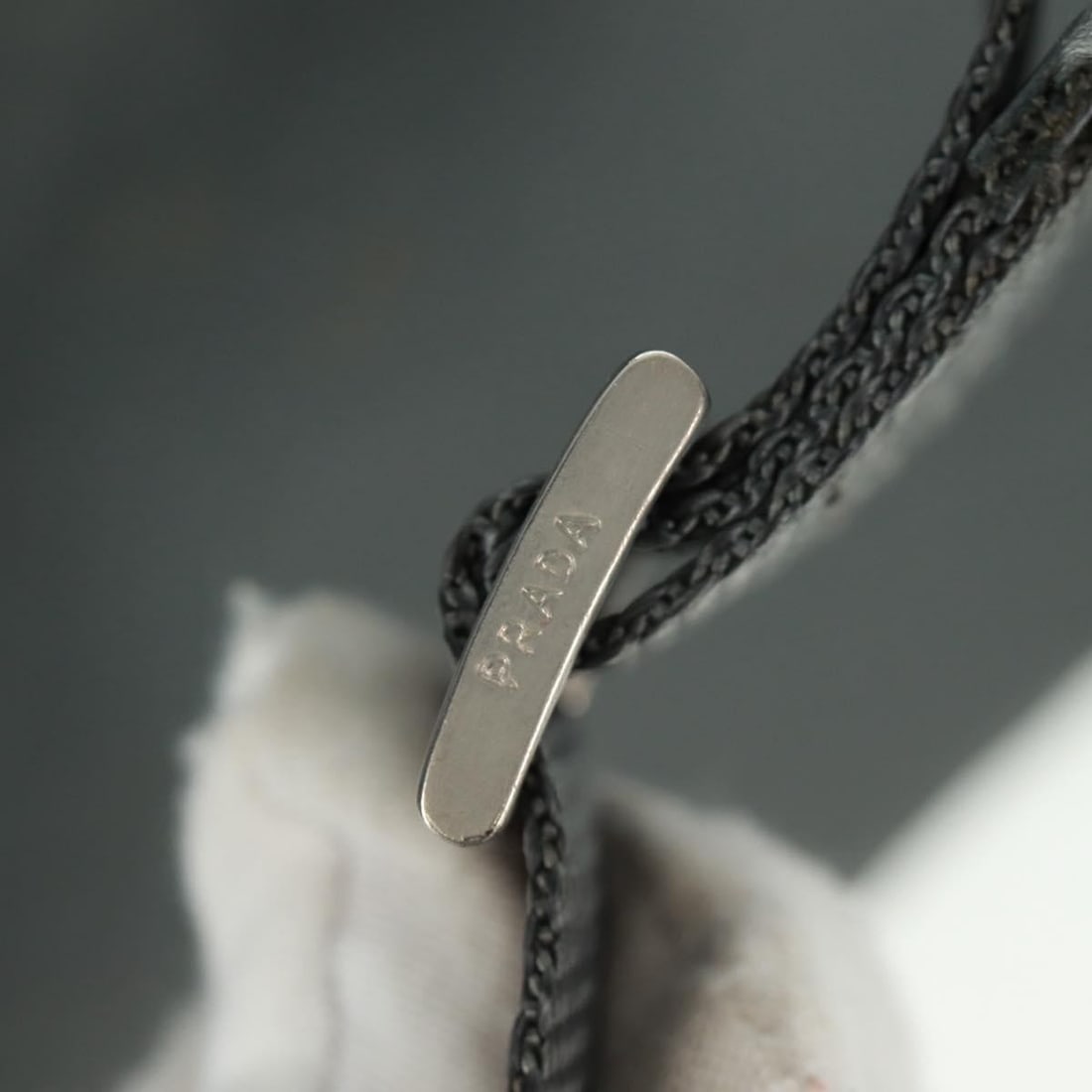 Nylon Gray Silver PRADA Backpack Made in Italy - 10