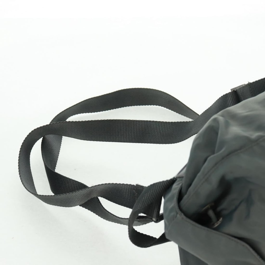 Nylon Gray Silver PRADA Backpack Made in Italy - 11