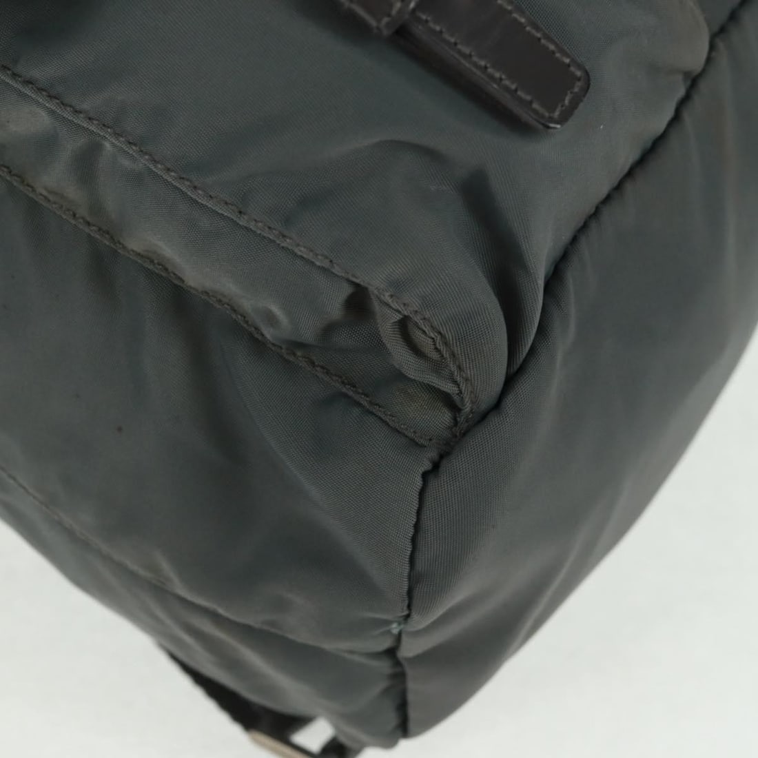 Nylon Gray Silver PRADA Backpack Made in Italy - 13