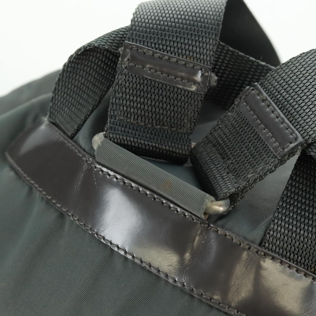 Nylon Gray Silver PRADA Backpack Made in Italy - 17