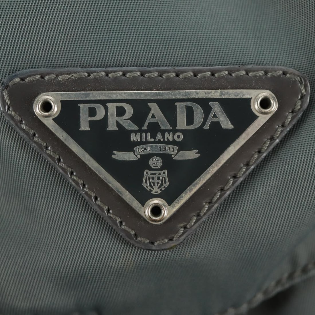 Nylon Gray Silver PRADA Backpack Made in Italy - 18