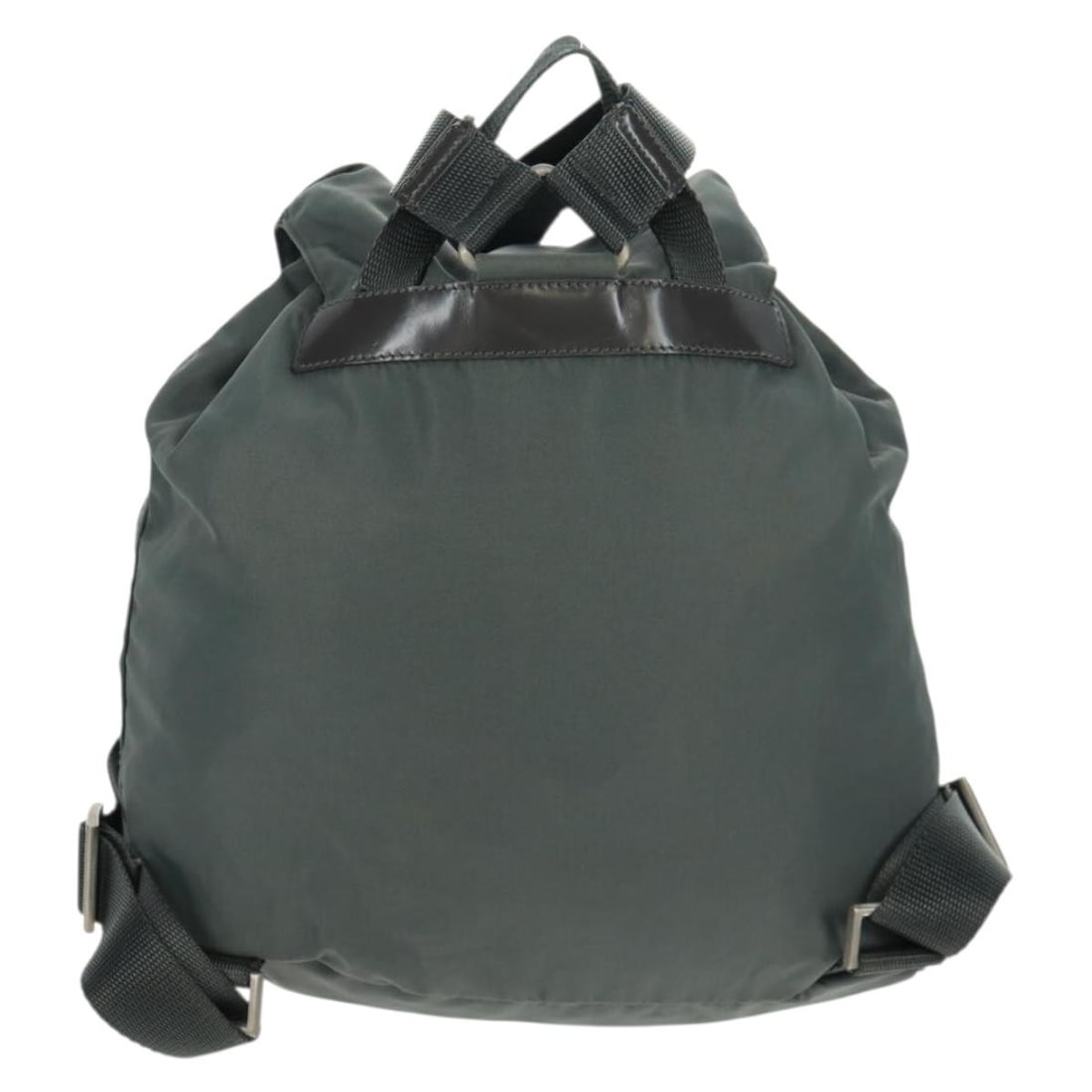 Nylon Gray Silver PRADA Backpack Made in Italy - 3