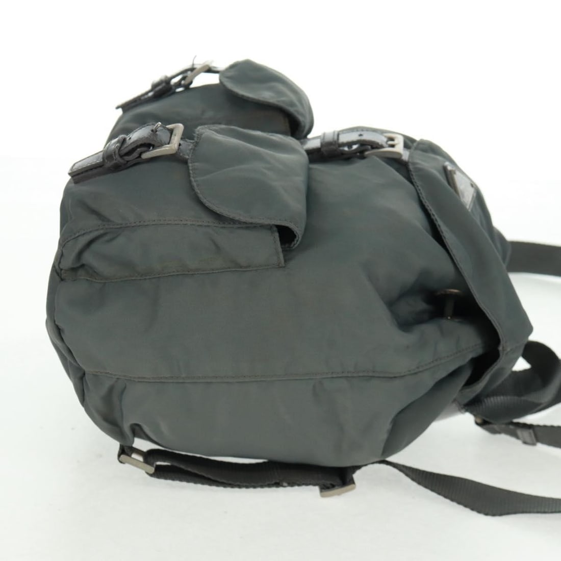 Nylon Gray Silver PRADA Backpack Made in Italy - 5