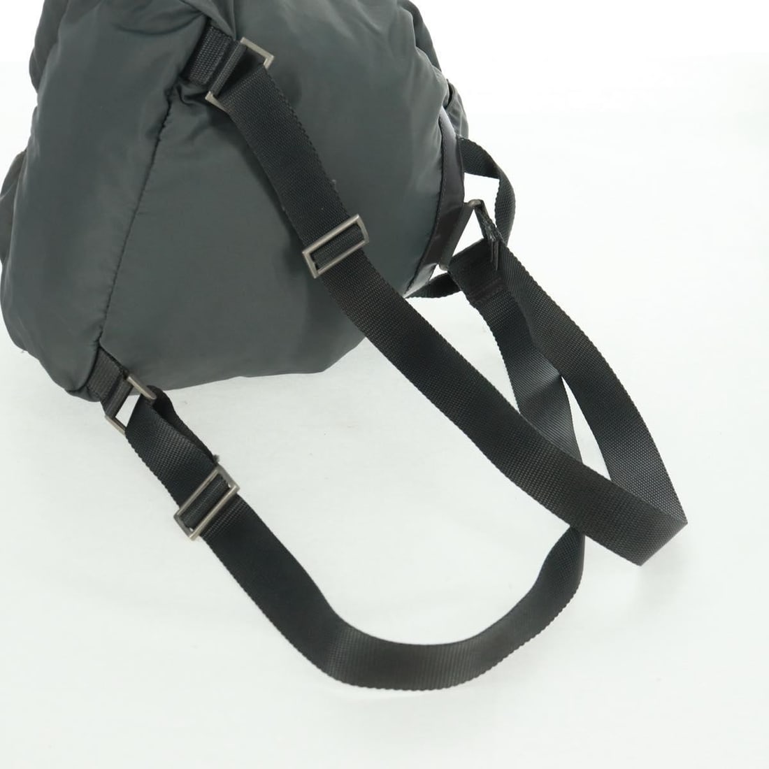 Nylon Gray Silver PRADA Backpack Made in Italy - 9