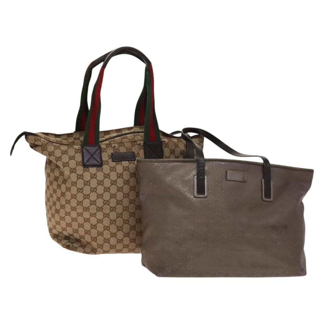 GUCCI GG Canvas Shoulder Bag Set Beige Silver Italy Auth: GUCCI GG Canvas Shoulder Bag Set Beige Silver Italy Auth This GUCCI GG Canvas Shoulder Bag is a stylish accessory that embodies luxury and sophistication. Crafted from durable GG Canvas in a chic beig