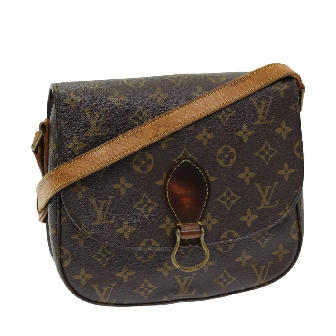 LOUIS VUITTON Monogram Saint Cloud GM Shoulder Bag M51242 Made in France (1 of 18)
