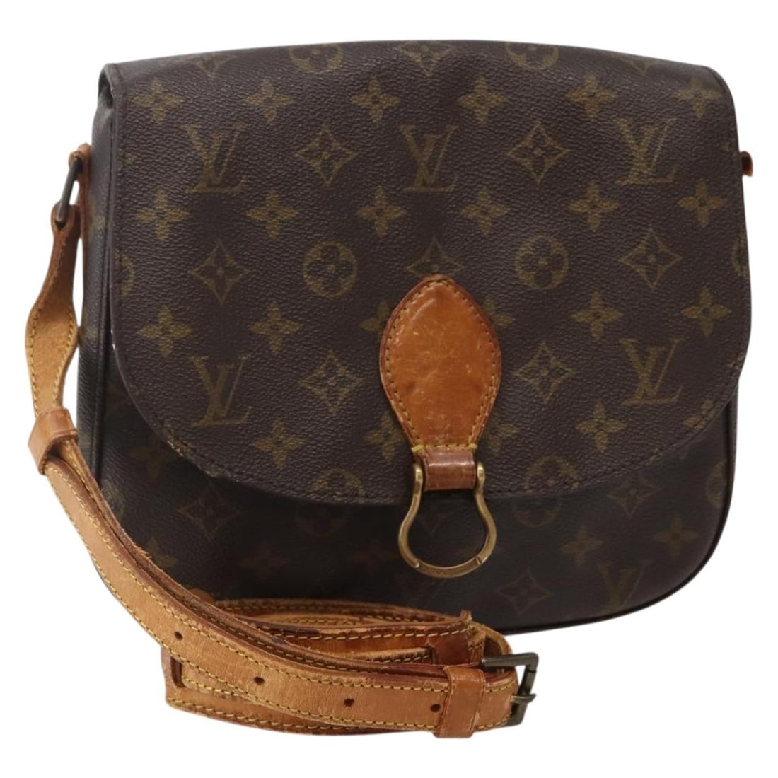 LOUIS VUITTON Monogram Saint Cloud GM Shoulder Bag M51242 Made in France (1 of 18)