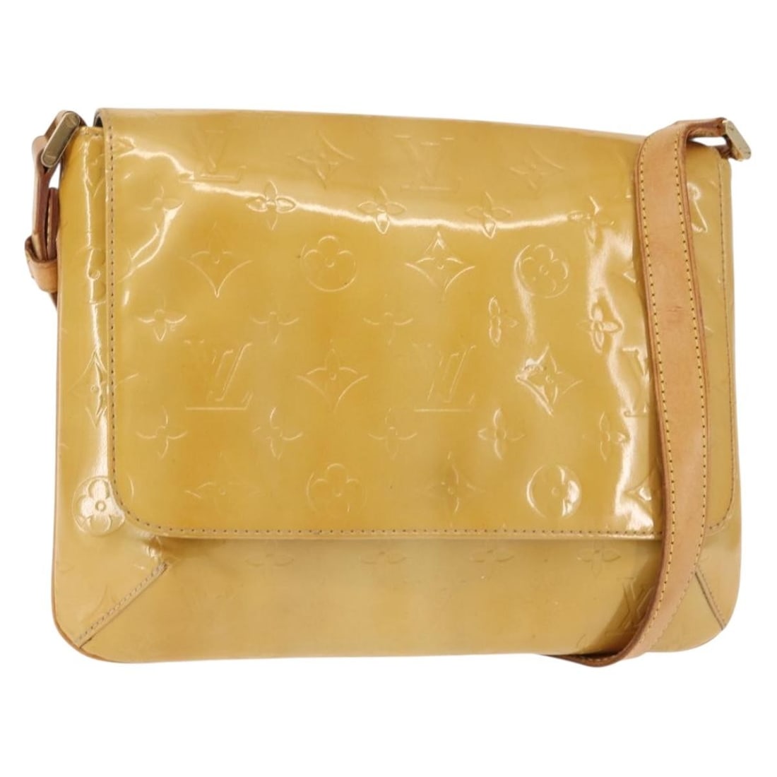 LOUIS VUITTON Monogram Vernis Thompson Street Bag Beige M91301 Auth: LOUIS VUITTON Monogram Vernis Thompson Street Bag Beige M91301 Auth Elevate your accessory game with this authentic LOUIS VUITTON Monogram Vernis Thompson Street Bag in a stunning beige patent leather