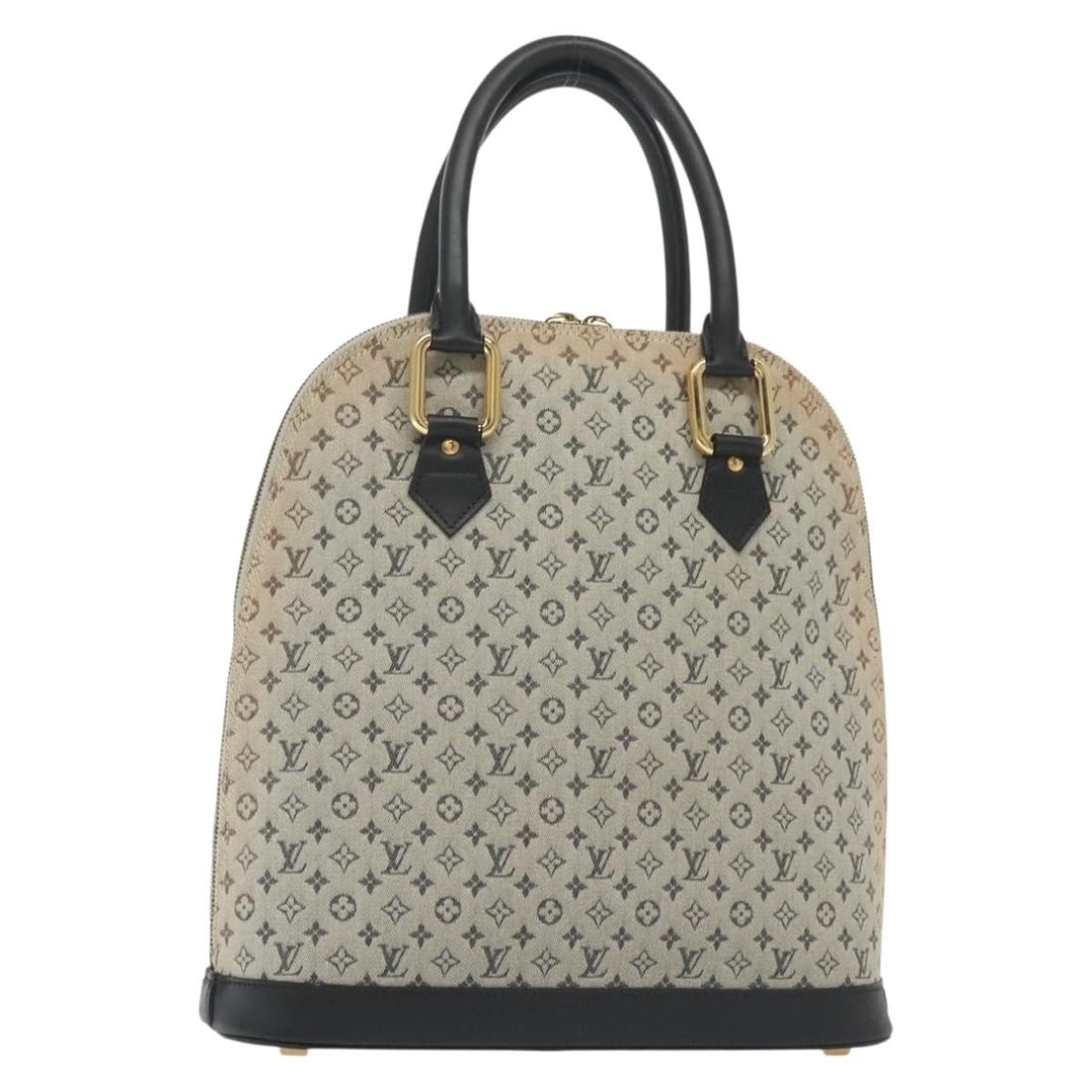 LOUIS VUITTON Blue Monogram Mini Alma Haut Hand Bag M92202 (1 of 18)