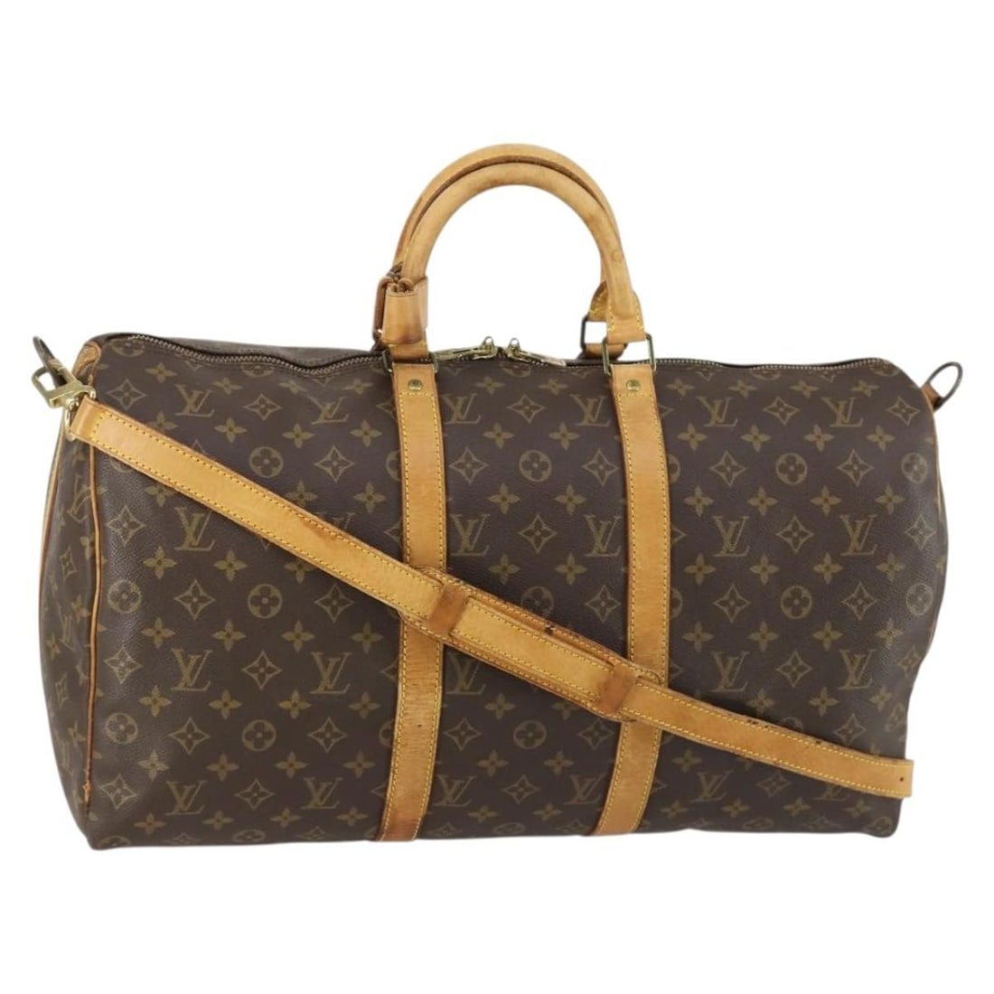 Louis Vuitton Keepall Bandouliere 50 Monogram Canvas Boston Bag M41416 With Strap (1 of 18)