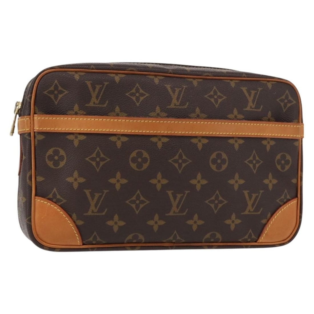 LOUIS VUITTON Monogram Compiegne 28 Clutch Bag M51845 Auth France (1 of 18)