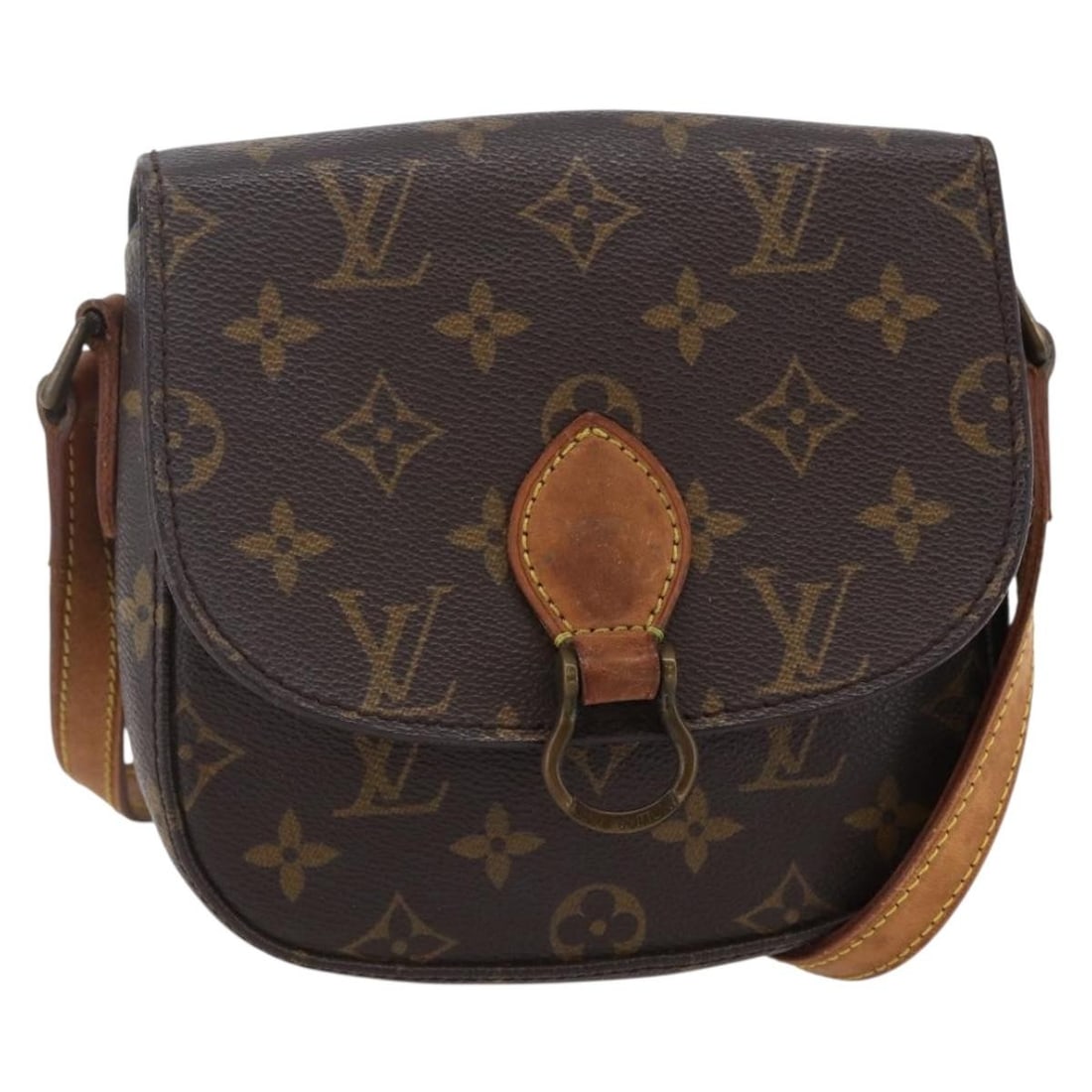 LOUIS VUITTON Monogram Saint Cloud PM Shoulder Bag M51244 Auth (1 of 18)
