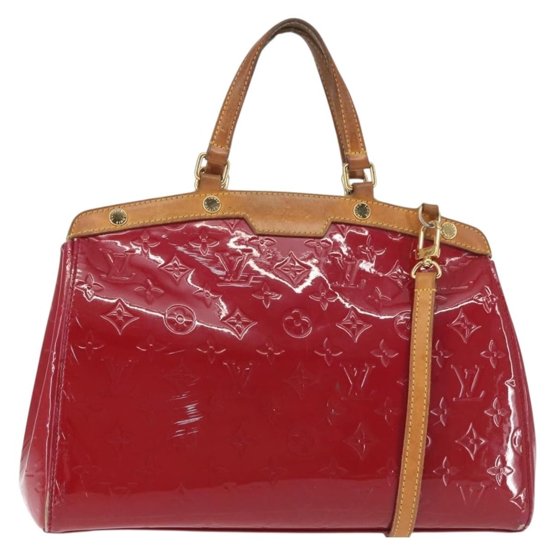 LOUIS VUITTON Monogram Vernis Blair MM Hand Bag Patent Leather Slys M90179 Auth (1 of 18)