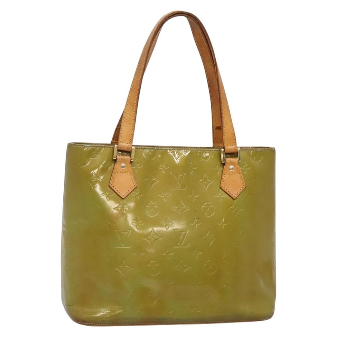 Louis Vuitton Monogram Vernis Houston Hand Bag Baby Blue M91005 Authenticated: Louis Vuitton Monogram Vernis Houston Hand Bag Baby Blue M91005 Authenticated Elevate your accessory collection with the LOUIS VUITTON Monogram Vernis Houston Hand Bag in a charming baby blue hue. Thi