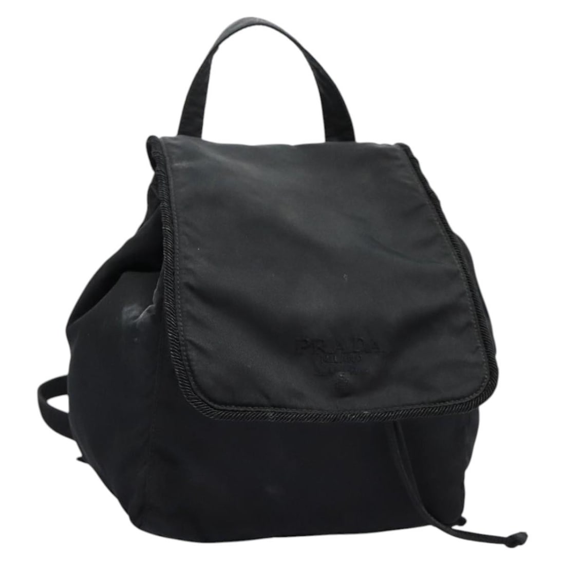 PRADA Black Gold Nylon Backpack Authentic Italy (1 of 18)