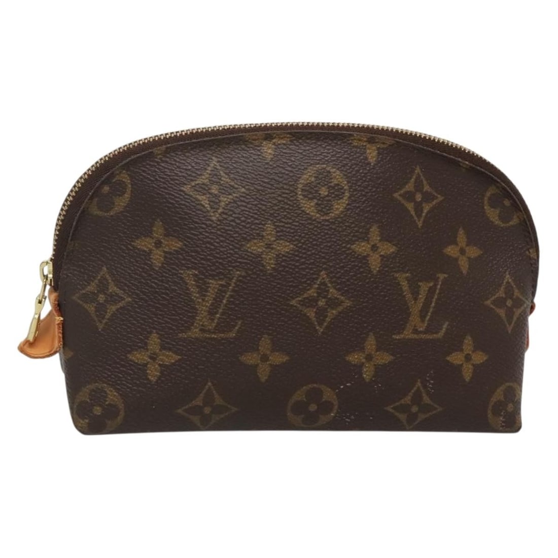 LOUIS VUITTON Monogram Cosmetic Pouch M43998 Made in Spain: LOUIS VUITTON Monogram Cosmetic Pouch M43998 Made in Spain This authentic LOUIS VUITTON Monogram Pochette Cosmetic PM Pouch is a stylish accessory crafted in Spain. Constructed from durable Monogram C