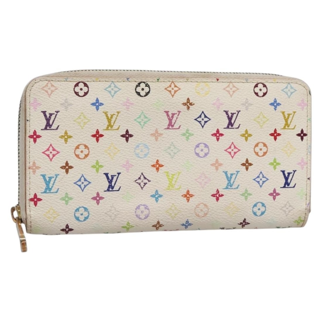 Louis Vuitton Monogram Multicolor Zippy Wallet White M60241 Auth Spain (1 of 18)