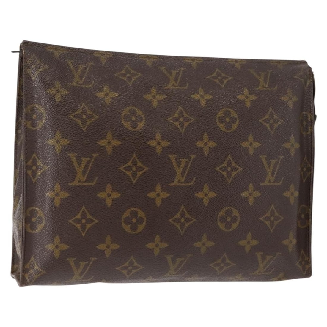 Louis Vuitton Monogram Canvas Poche Toilette 26 M47542 French Pouch: Louis Vuitton Monogram Canvas Poche Toilette 26 M47542 French Pouch This is a Louis Vuitton Monogram Poche Toilette 26 pouch, crafted from signature monogram canvas. The pouch is heavily used and show