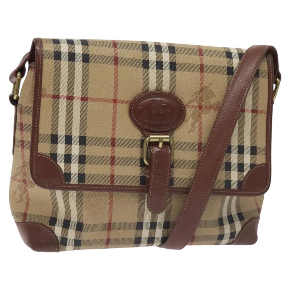 Burberrys Nova Check Beige Gold PVC Shoulder Bag Made in Italy: Burberrys Nova Check Beige Gold PVC Shoulder Bag Made in Italy This Burberrys Nova Check Shoulder Bag is a stylish accessory that combines functionality with the iconic Burberrys design. Made from dur