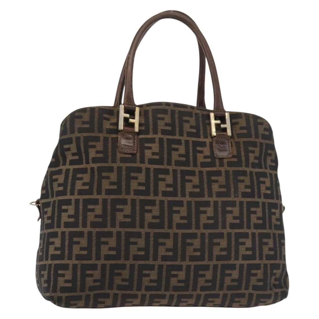 FENDI Zucca Canvas Hand Bag Brown Black Gold Authentic Made in Italy: FENDI Zucca Canvas Hand Bag Brown Black Gold Authentic Made in Italy This authentic Fendi Zucca Canvas Hand Bag showcases a stylish blend of brown, black, and gold hues. Crafted from durable Zucca Can