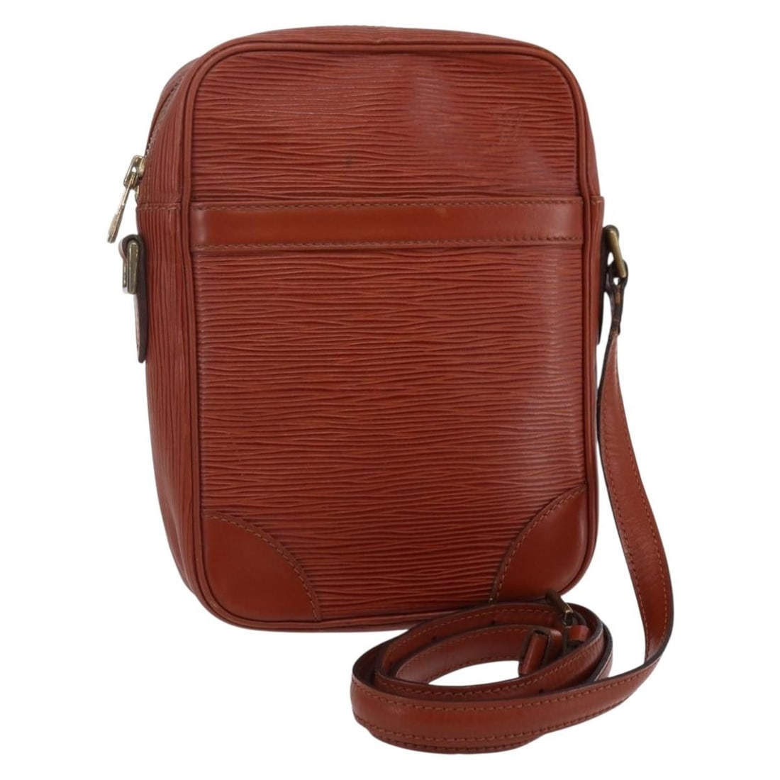 LOUIS VUITTON Epi Danube Shoulder Bag M51694 Brown Leather (1 of 18)