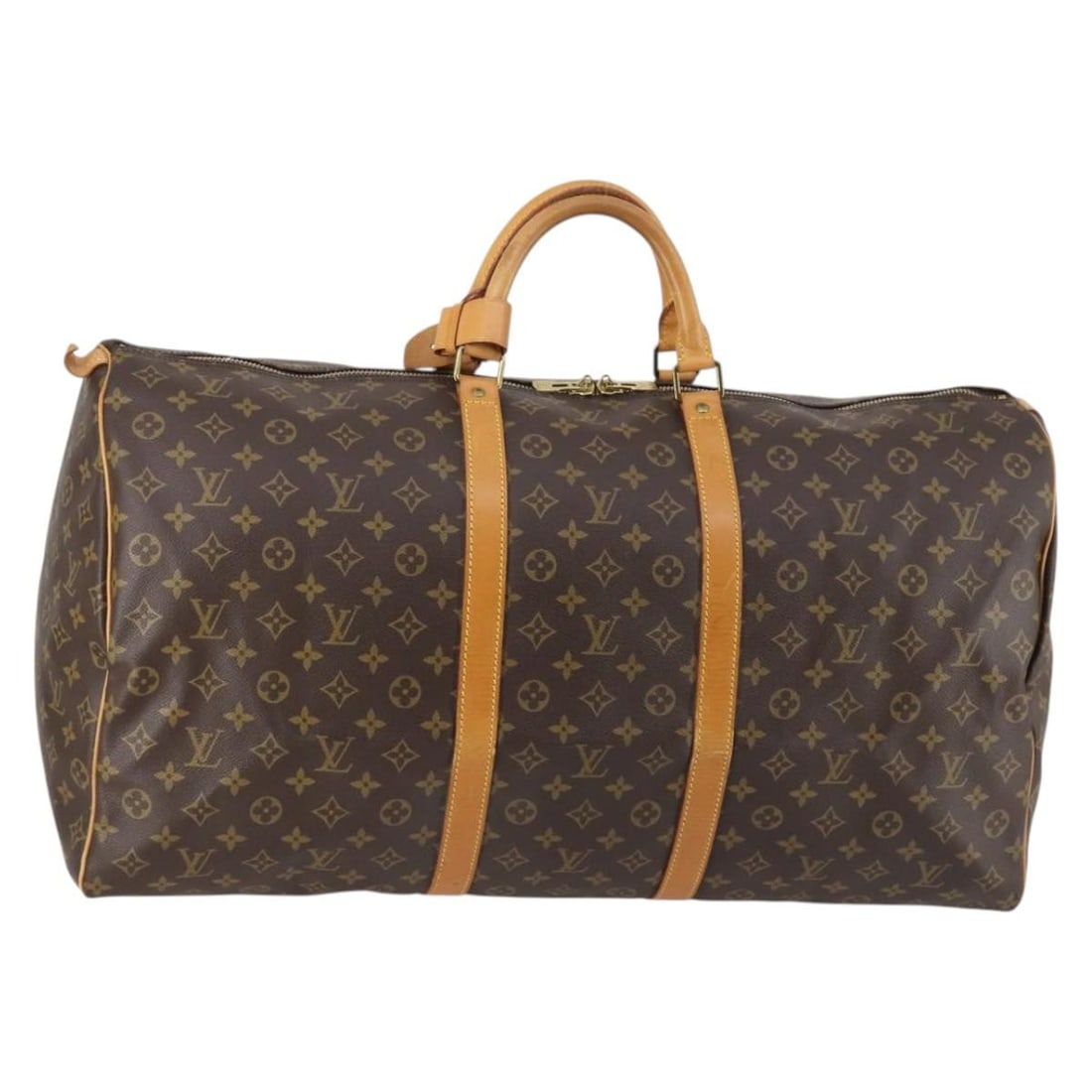 LOUIS VUITTON Monogram Keepall 60 Boston Bag M41422 Auth France: LOUIS VUITTON Monogram Keepall 60 Boston Bag M41422 Auth France This LOUIS VUITTON Monogram Keepall 60 Boston Bag is a timeless piece crafted from durable Monogram Canvas. With its iconic monogram pat