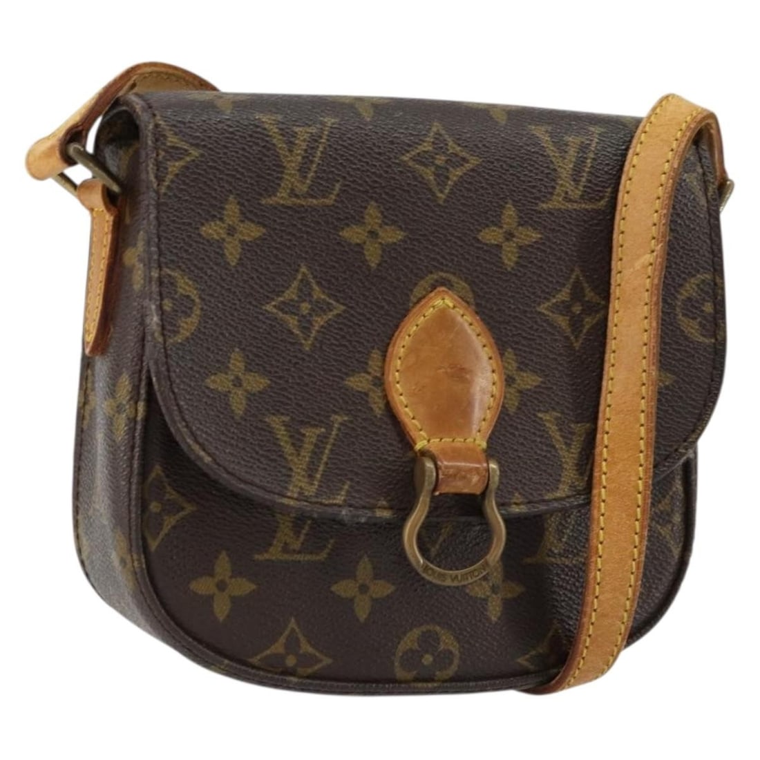 LOUIS VUITTON Monogram Saint Cloud PM Shoulder Bag M51244 Auth (1 of 18)