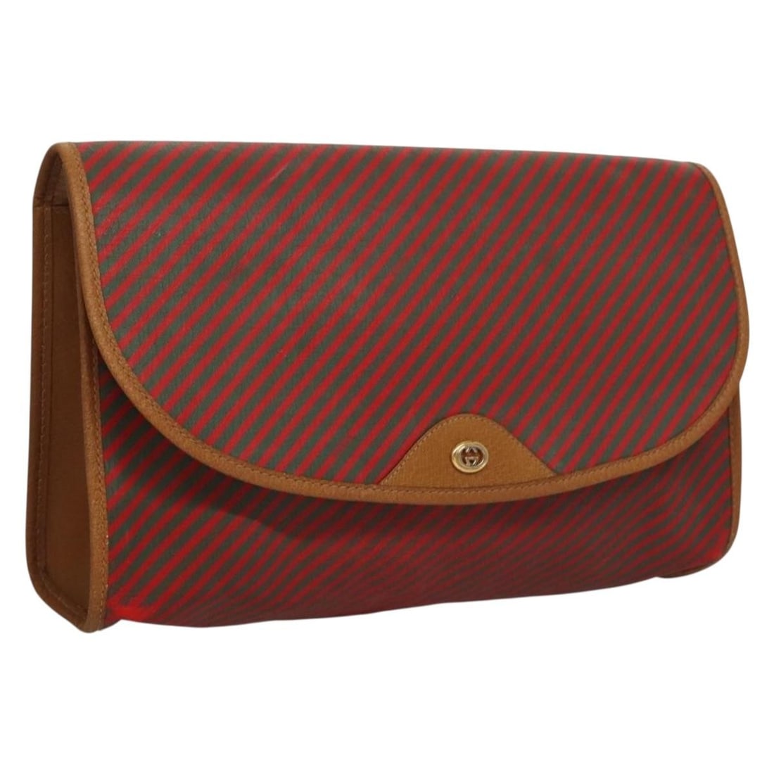 GUCCI 89 01 040 Gold Red PVC Clutch Bag Authentic Italy: GUCCI 89 01 040 Gold Red PVC Clutch Bag Authentic Italy This GUCCI clutch bag showcases a striking exterior color combination of gold and red, crafted from durable PVC leather. Measuring approximately
