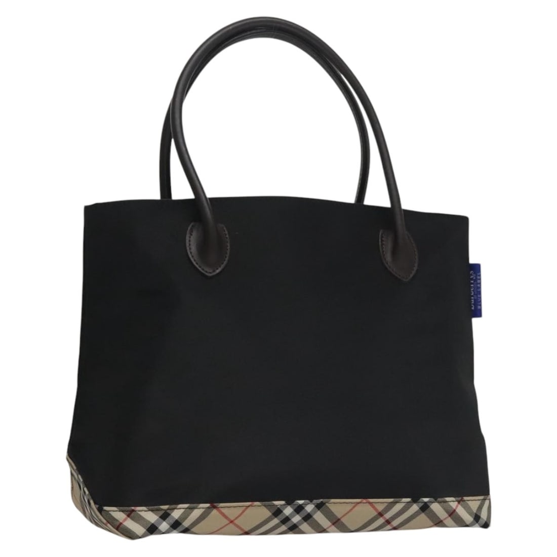 Burberrys Black Nylon Hand Bag Auth Japan 111813: Burberrys Black Nylon Hand Bag Auth Japan 111813 This Burberrys Blue Label Hand Bag is a stylish and practical accessory crafted from durable nylon in a classic black color. Measuring approximately 15