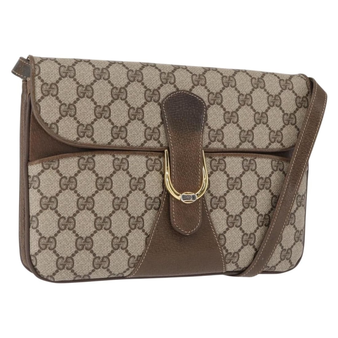 Beige GG Supreme 2way Shoulder Bag by Gucci 65 02 025 PVC Leather: Beige GG Supreme 2way Shoulder Bag by Gucci 65 02 025 PVC Leather This GUCCI GG Supreme Shoulder Bag is crafted from durable PVC leather and GG canvas in a beige and gold color combination. Designed f