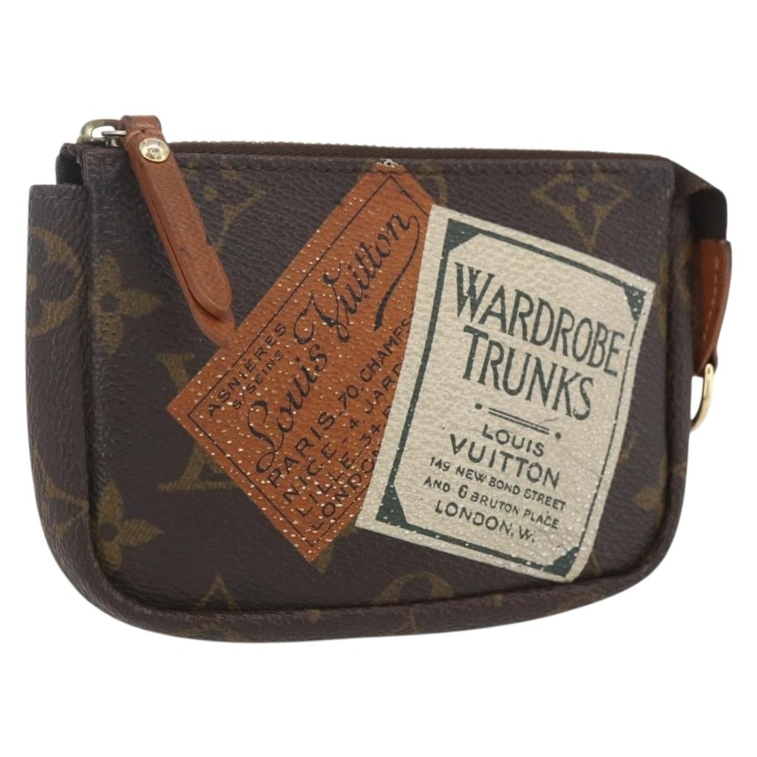 Louis Vuitton Trousse Cre Monogram Canvas Pouch M63800 Spain: Louis Vuitton Trousse Cre Monogram Canvas Pouch M63800 Spain This Louis Vuitton Monogram Collection Trousse Cre pouch features the iconic monogram canvas exterior in brown. Made in Spain, this pouch i