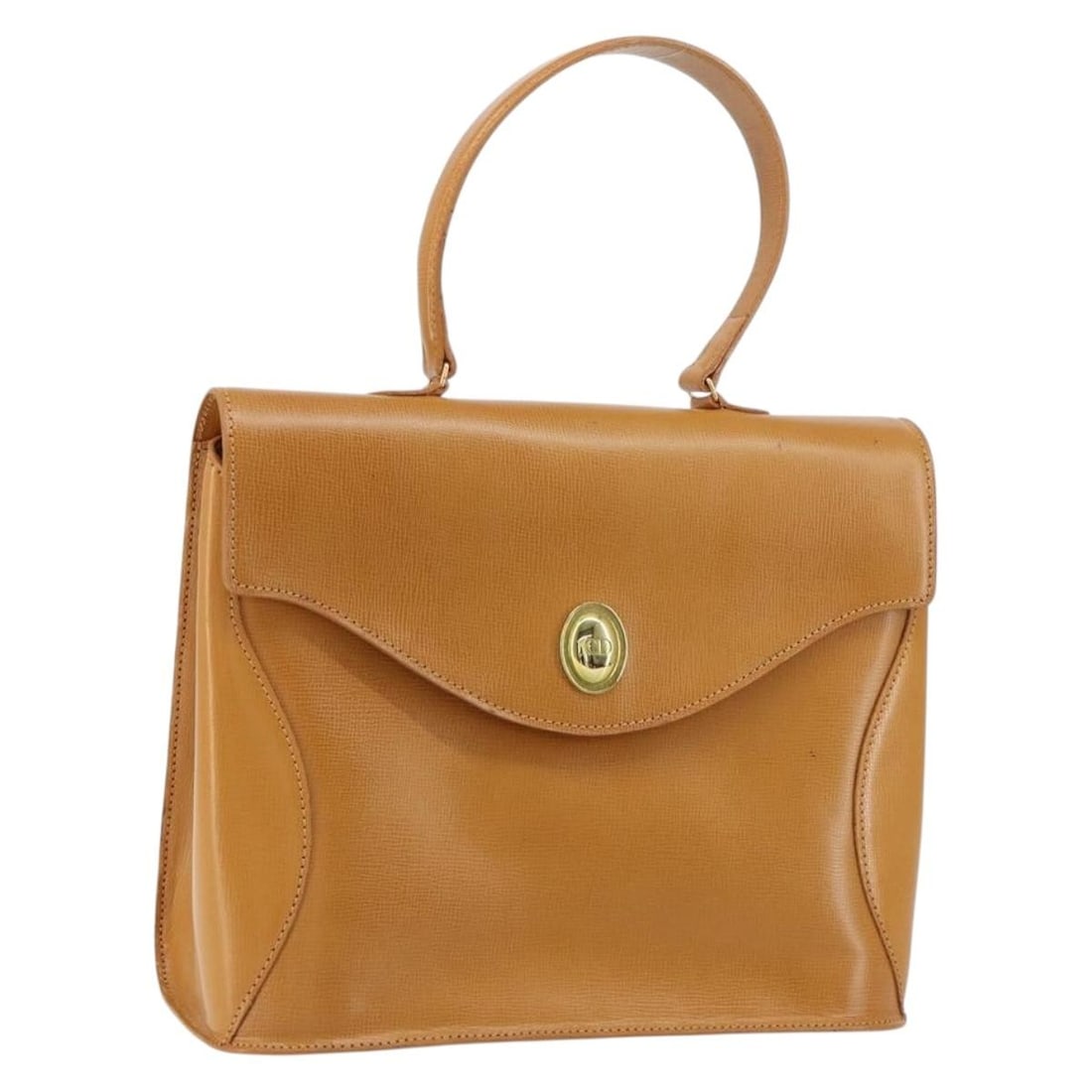 Christian Dior Brown Leather Hand Bag Gold Authentications (1 of 18)