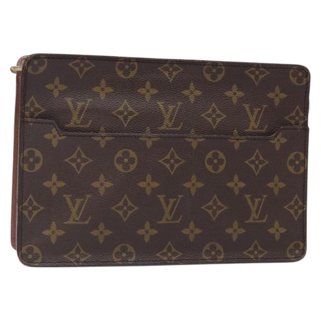 LOUIS VUITTON Monogram Pochette Homme Clutch Bag M51795 France Auth (1 of 18)