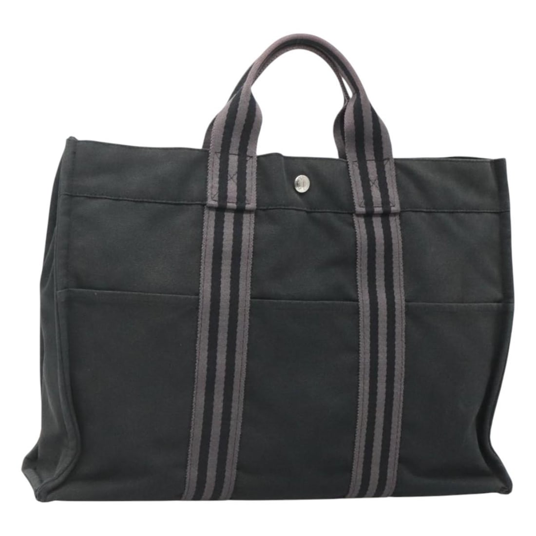 Black Canvas Fourre Tout MM Tote by Hermes (1 of 18)