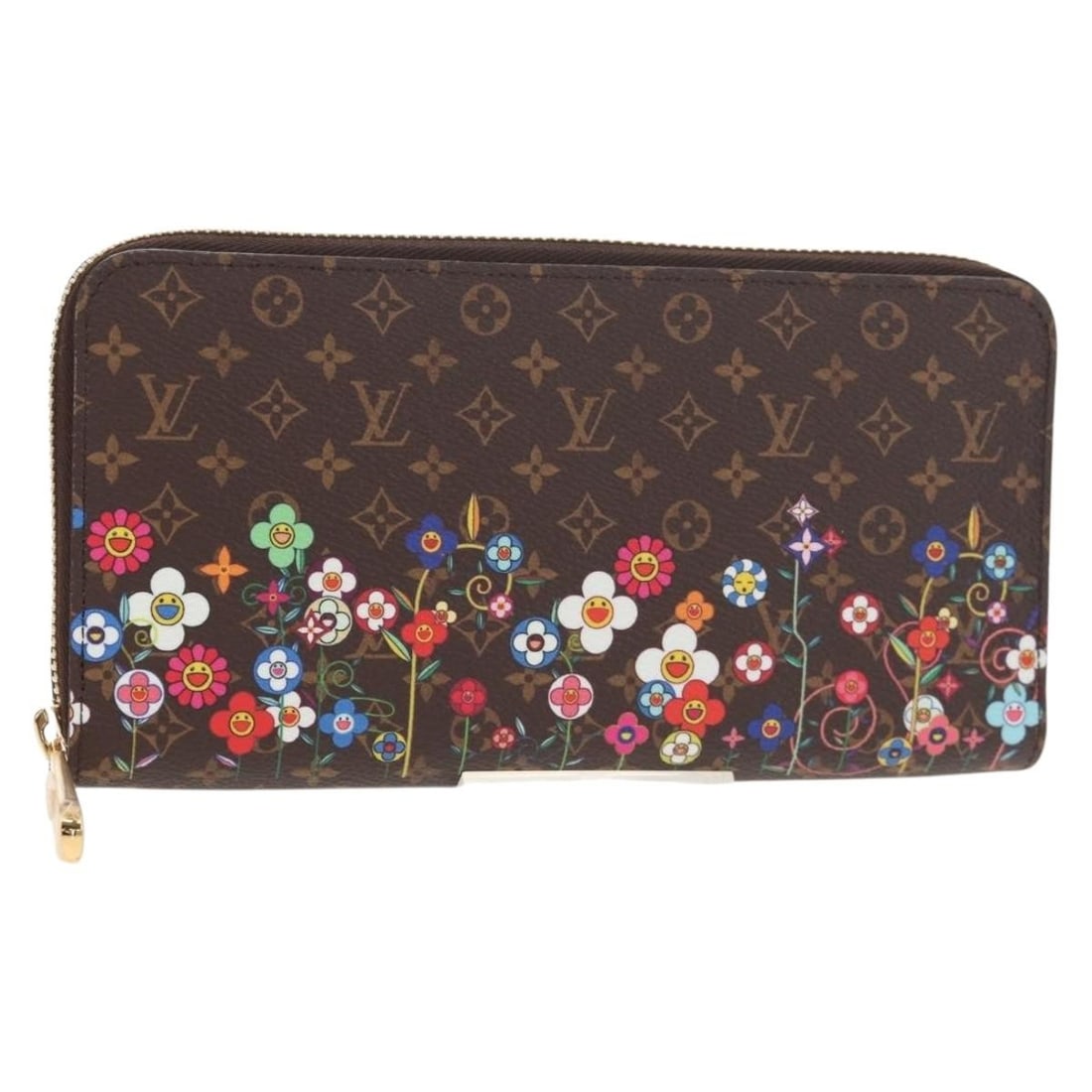 LOUIS VUITTON Zippy Wallet x Takashi Murakami M14162 Auth Monogram Canvas: LOUIS VUITTON Zippy Wallet x Takashi Murakami M14162 Auth Monogram Canvas Discover the exquisite Louis Vuitton Zippy Wallet, a collaboration with renowned artist Takashi Murakami. Crafted from high-qu