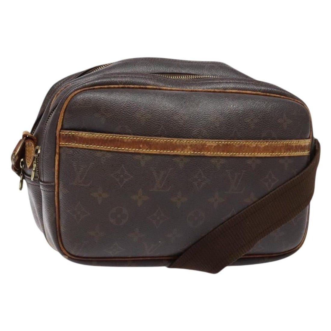 Authentic LOUIS VUITTON Monogram Reporter PM Shoulder Bag M45254: Authentic LOUIS VUITTON Monogram Reporter PM Shoulder Bag M45254 The LOUIS VUITTON Monogram Reporter PM Shoulder Bag (M45254) is a stylish and functional accessory crafted from durable Monogram Canvas