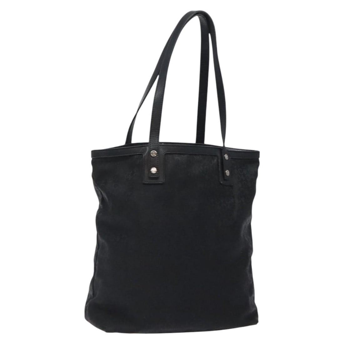 CELINE C Macadam Nylon Tote Bag Black Silver Made in Italy (1 of 18)