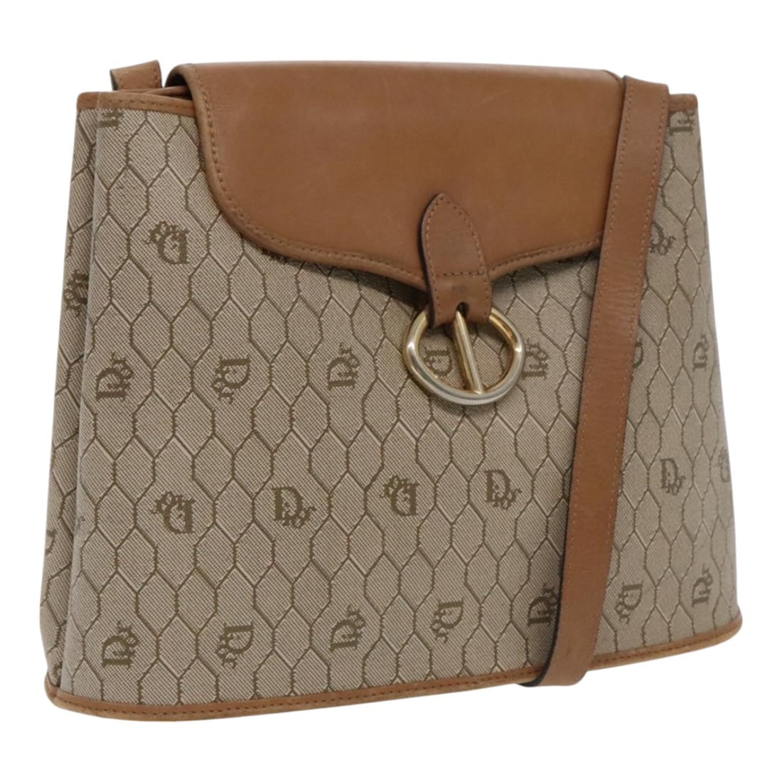 Christian Dior Honeycomb Beige Shoulder Bag PVC Leather Made in France: Christian Dior Honeycomb Beige Shoulder Bag PVC Leather Made in France Introducing the Christian Dior Honeycomb Shoulder Bag, a stylish and functional accessory crafted from durable PVC leather in a c