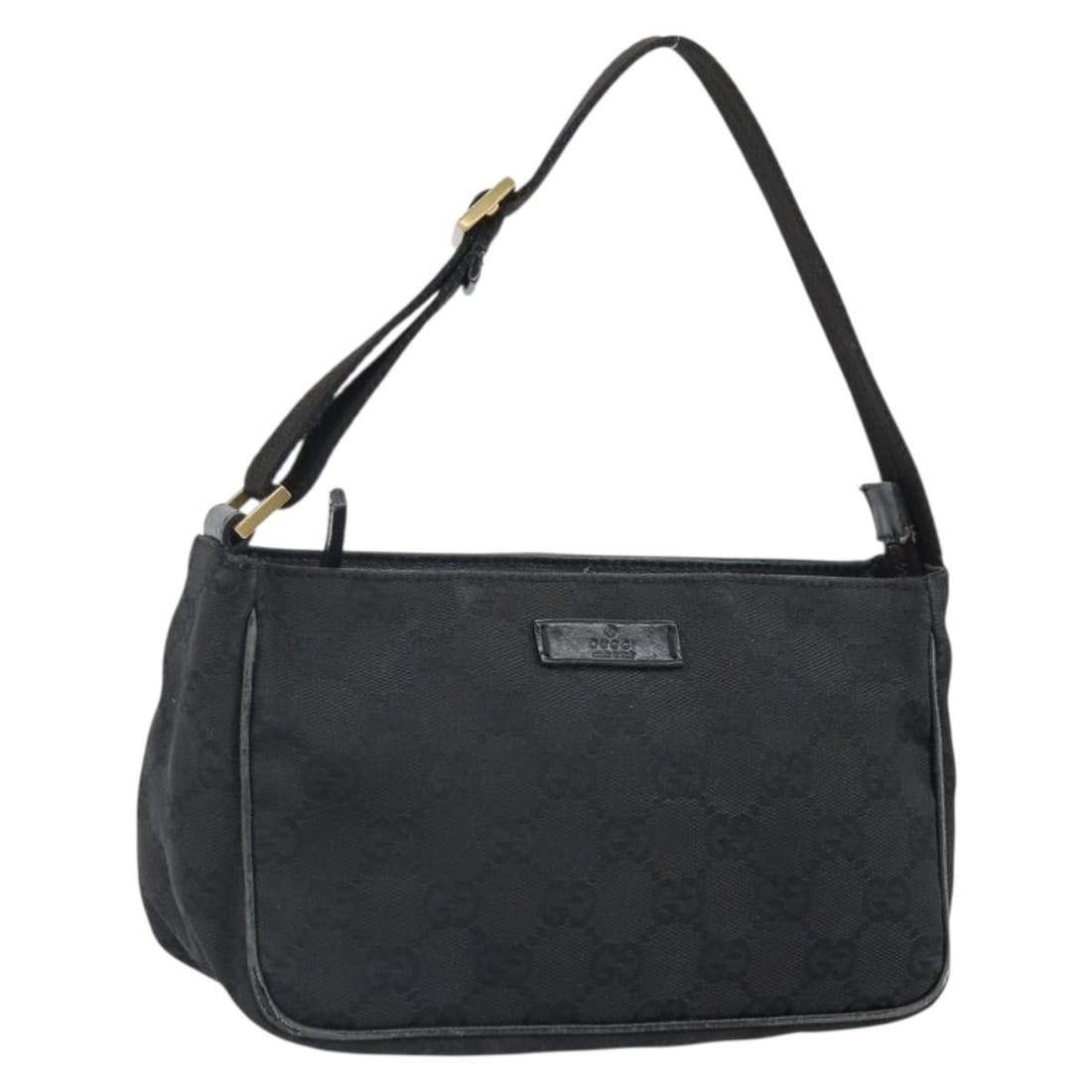Black GG Canvas Gucci 106644 Handbag Made in Italy: Black GG Canvas Gucci 106644 Handbag Made in Italy This is a Gucci GG Canvas hand bag in black, crafted in Italy. The exterior features the iconic GG canvas material and black colorway. The bag includ